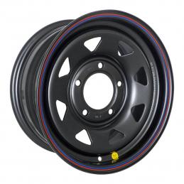 Off-Road Wheels Диск усиленный ВАЗ НИВА стальной черный (треуг.) 7x15 PCD5x139.7 ET30 DIA 98.5  Черный