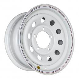 Off-Road Wheels Диск усиленный УАЗ стальной белый 7x16 PCD5x139.7 ET15 DIA 110  Белый