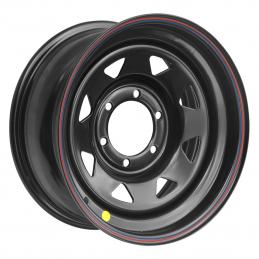 Off-Road Wheels Диск усиленный стальной черный (треугольник мелкий) 8x16 PCD6x139.7 ET-10 DIA 110  Черный